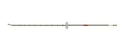 Uretärkateter Rüsch ch04 70cm. Tiemann, centralhål, PVC
