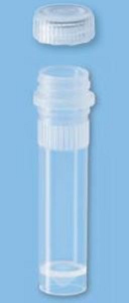 Mikrorör 2ml PP transparent skruvkork