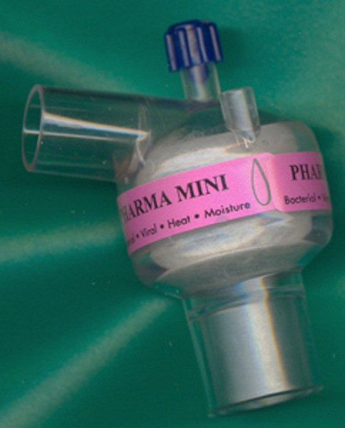 Fukt/värmeväxlare Pharma Mini basic vinklad m port tv 50-900ml 15M-22M/15F
