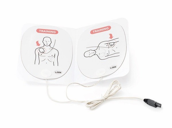 Övningselektroder 1 par med kabelanslutning för Laerdal Shocklink