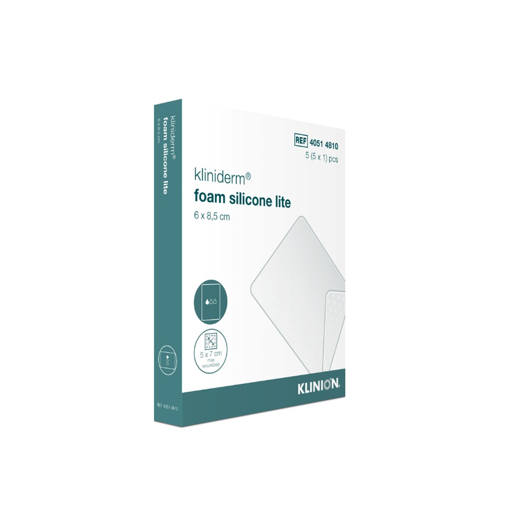Skumförband silikon Kliniderm Foam Silicone Lite 6x8,5cm vidhäftande