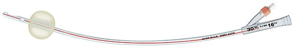 Urinkateter Soft Simplastic CH16 42cm Couv 30ml PVC + latex balloon