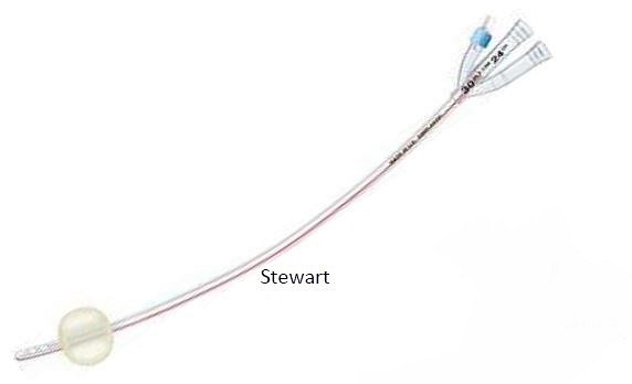 Hematurikateter SoftSimplastic CH18 42cm Nel 30ml latexballong PVC