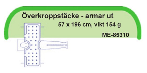 Värmetäcke sterisets 60x192cm engångs överkropp