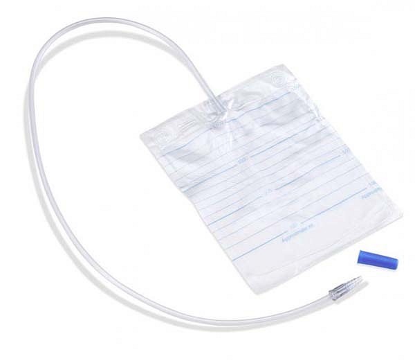Urinpåse ej tömbar, Curion 1,5L SL=10cm. Backventil. DEHP fri PVC