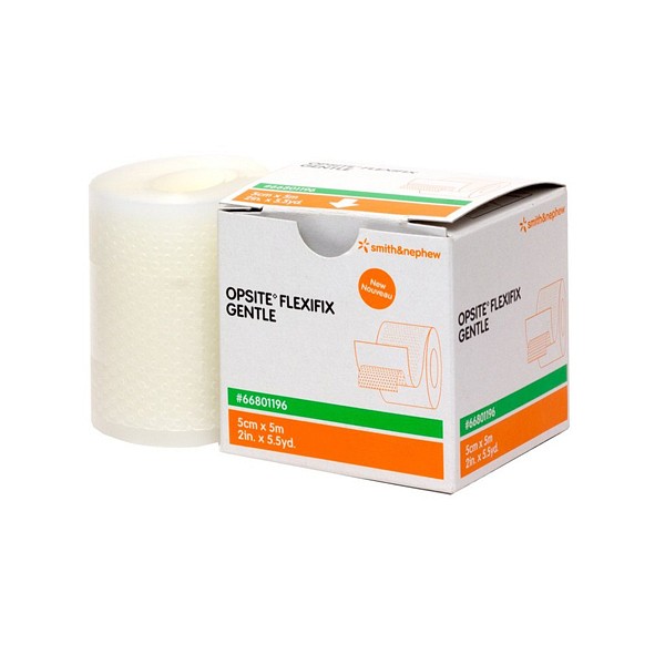 Sårfilm Opsite Flexifix Gentle 5cmx5m silikon steril