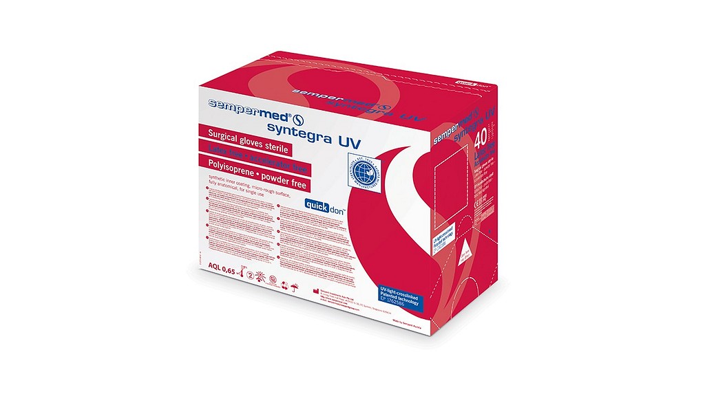 Handske op Sempermed SyntegraUV 8.5 steril latexfri natur