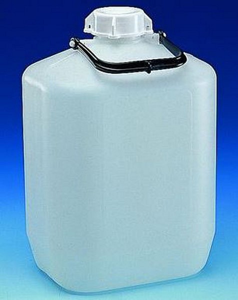 Dunk 2,5L öppning ø50mm hdpe med skruvlock & handtag svart lock 1 st/fp