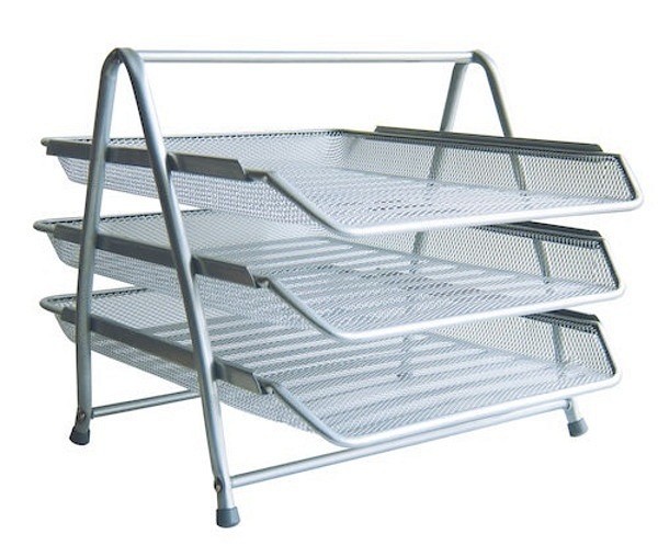 Brevkorgsset silver 3st delar