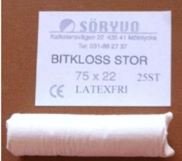 Bitkloss tyg 22x75mm vuxen