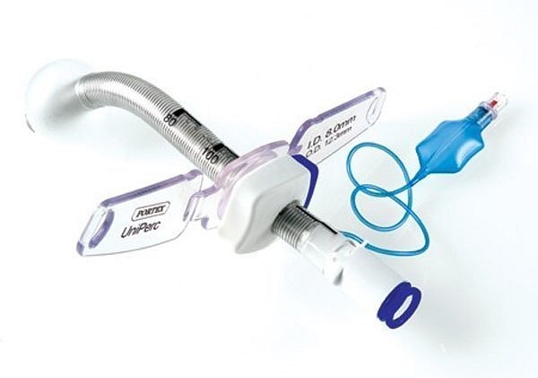 Trakeostomikanyl med kuff justerbar stl 8,0mm PVC