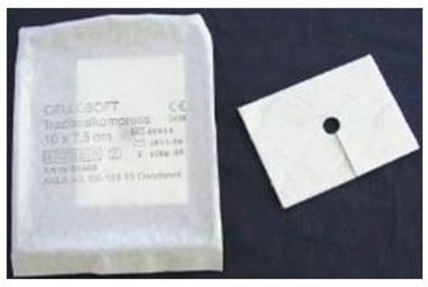 Kompress Cellosoft trakeal 7,5x10cm steril, med slits
