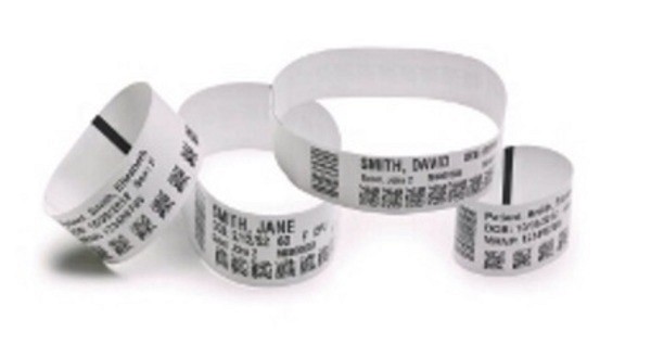 Id-band Zebraskrivare vit 19x279mm vuxen ultrasoft latexfri