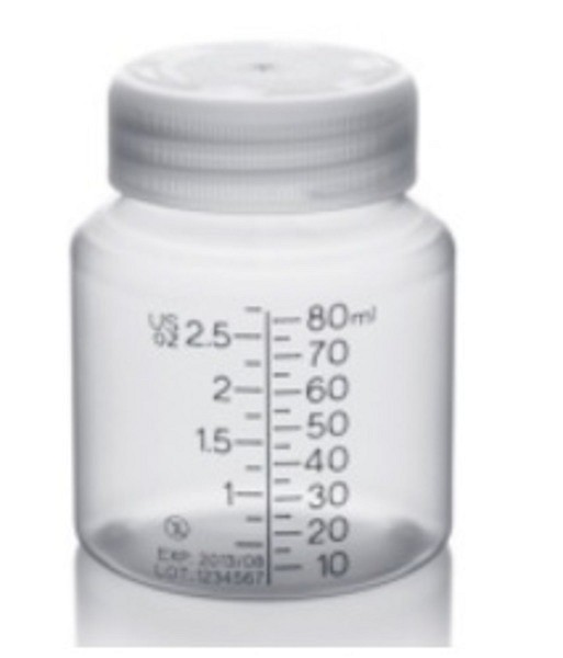 Bröstmjölkflaska 80ml steril pp bisfenol-a fri