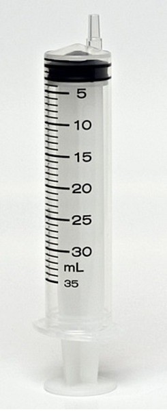 Spruta Terumo 3-komp luer 30ml. Steril, excentrisk gradering 1,0ml