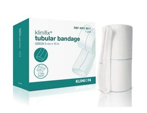 Tubbandage Klinifix 5cmx10m grön fot/hand/armar/små ben