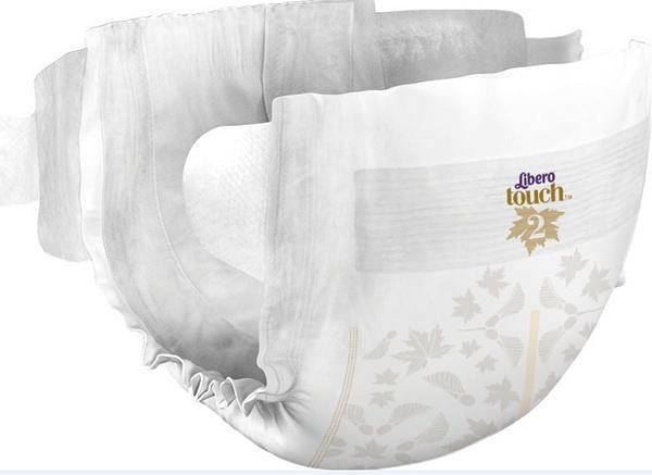 Blöja Libero Touch 2 3-6 kg. Svanenmärkt, våtindikator