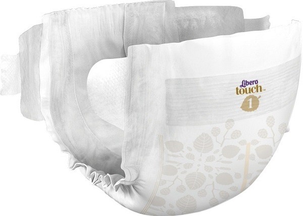 Blöja Libero Touch 1 2-5kg. Svanenmärkt, våtindikator