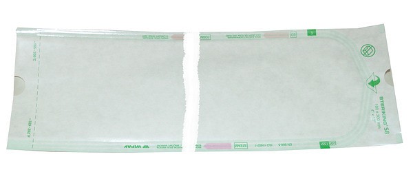 Sterilpåse Plan 205 X 340mm Papper/Plast För Ånga, Eto Och Fo