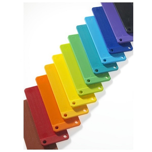 Gallerskylt Plast 90x38mm Beige. Förpackning om 100 st