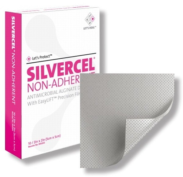 Silvercel icke-vidhäftande 10x20cm silver steril