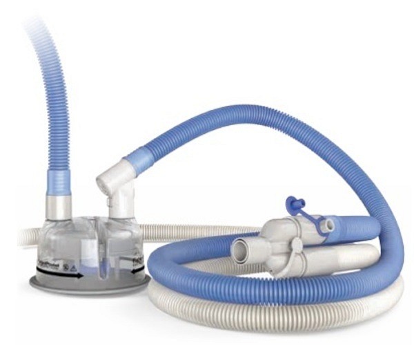 Respiratorslang Evaqua 2 barn med kammare >4l/min