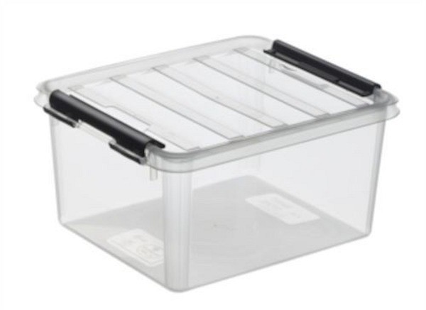 Förvaringsbox med lock natur 2l för livsmedel