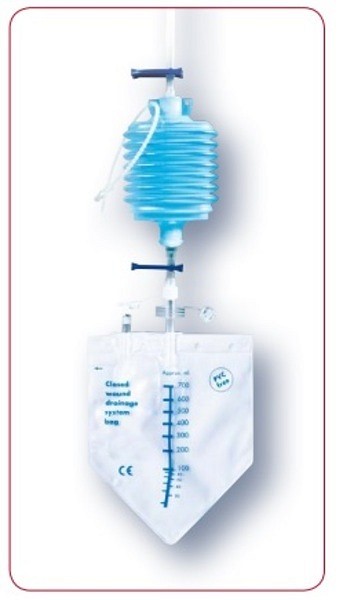Dränagekateterset Nr 18 115mmhg Me Troakar, Bälg 220ml, Påse 700ml