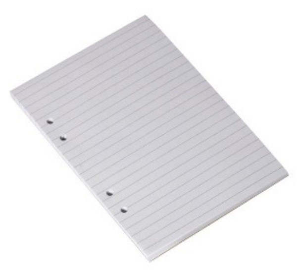 Limblock A5 linjerat 60g hålat 100 blad/block limmad kortsida