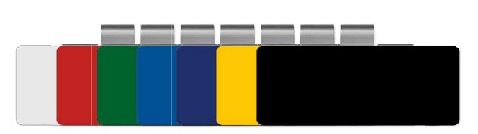 Insticksskylt 90 x 35 Mm Röd Passar Till 01497 Förp Om 25 St