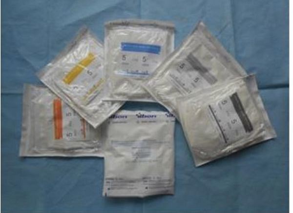 Op tork gasväv Yibon 13mm ø vit nr 0 steril röntgentråd 5-pack