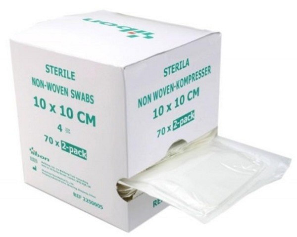 Kompress nonw 4L Yibon 10x10cm steril 2-pack