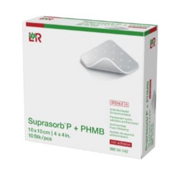 Skumförband Suprasorb P+PHMB 15x15cm steril