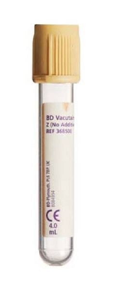 Vakuumrör BD Vacutainer Urin, u. tillsats, 5/4 ml, orange, pappersetikett