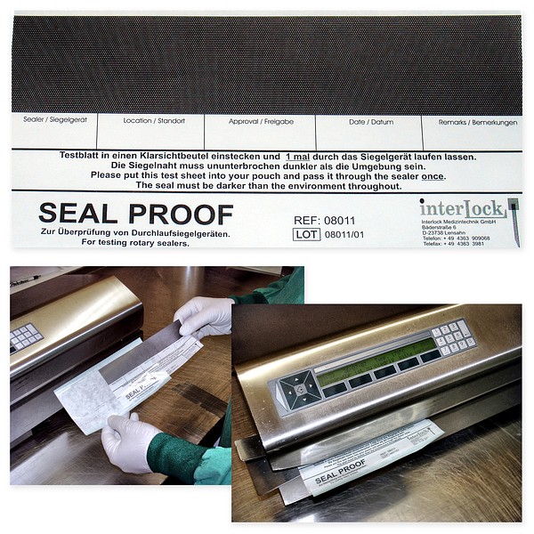 Förseglingskontroll F Papper/Plast Förpackning Om 250 St