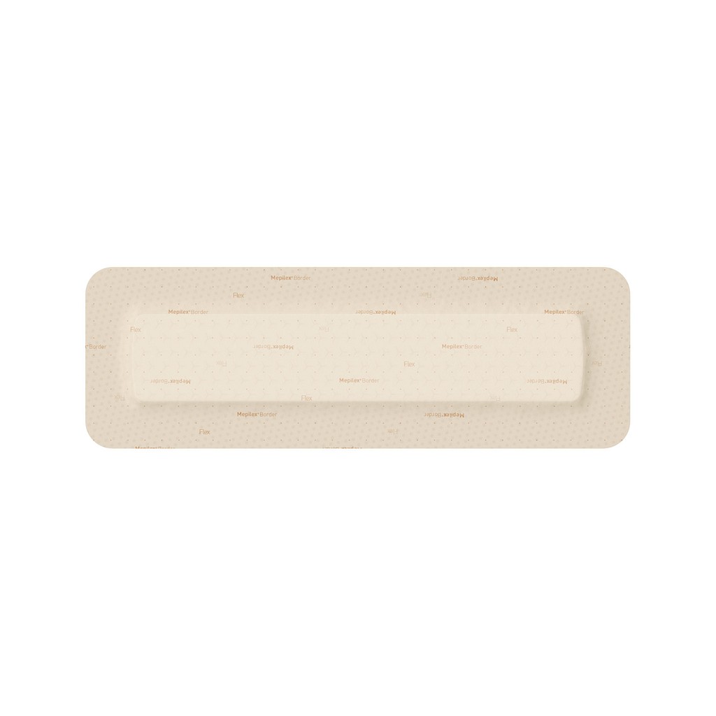 Skumförband silikon Mepilex Border Flex 10x30cm vidhäftande steril