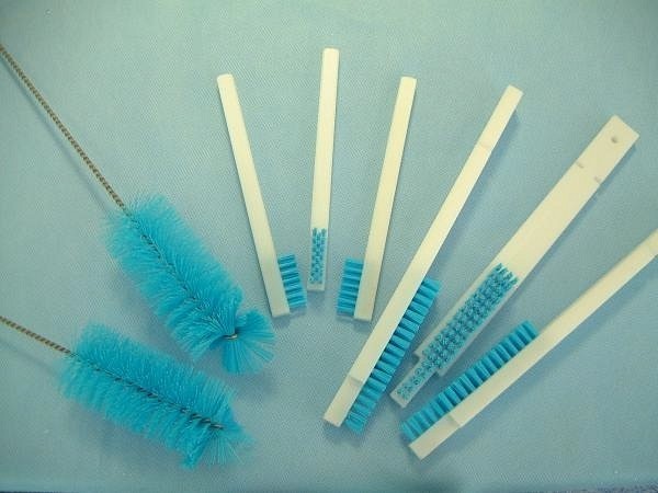 Borste blå nylonborst längd 184mm borstlängd 25mm 1-pack