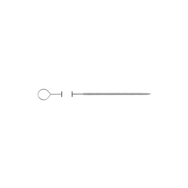 Borste Ø 2mm längd 350mm borstlängd 100mm, 5-pack