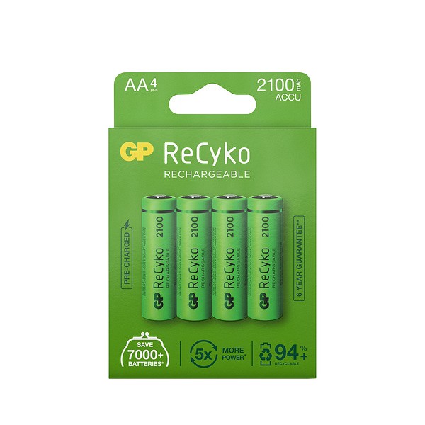Batteri GP Recyko NiMH 210AAHCE- 2WB4 4-pack