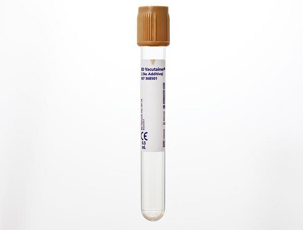 Vakuumrör BD Vacutainer Urin, u. tillsats, 7/6 ml, orange, pappersetikett