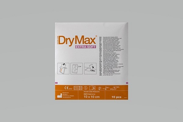 Superabsorberande förband DryMax Soft 10x10cm steril