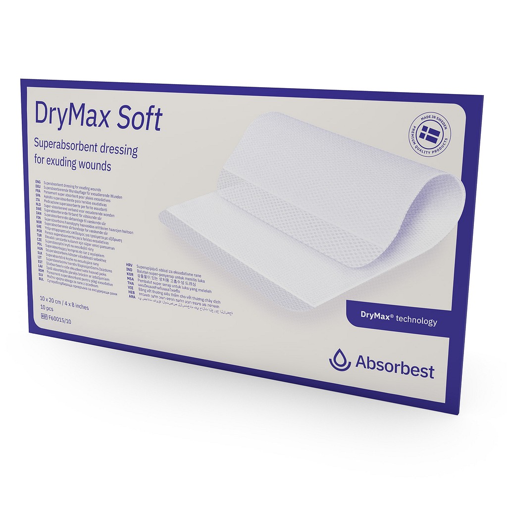 Superabsorberande förband DryMax Soft 10x20cm steril