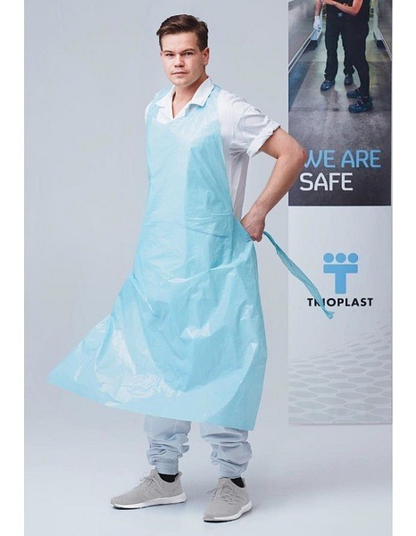Förkläde Trioapron Klapp 900x1250mm blå 3 rullar per kartong