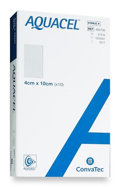 Gelbildande förband Aquacel Extra 4x10cm steril