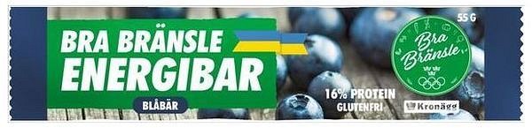 Bra Bränsle Energibar Blåbär 55g