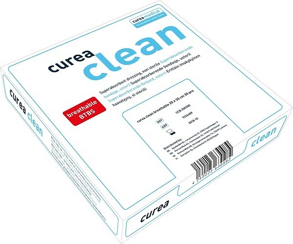 Superabsorberande förband Curea Clean Breathable 20x30cm osteril
