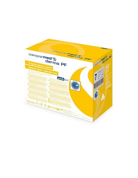 Handske op Sempermed DermaPF 5.5 steril Latex vit