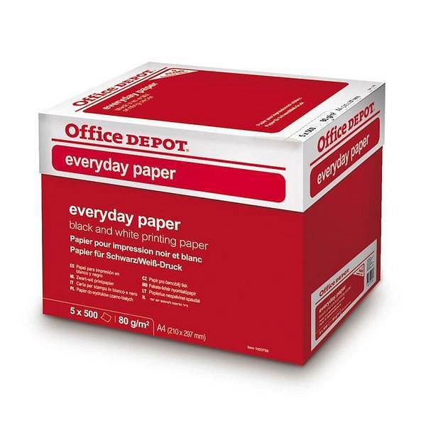 Papper Everyday A4 vit 80g ohålat expressbox