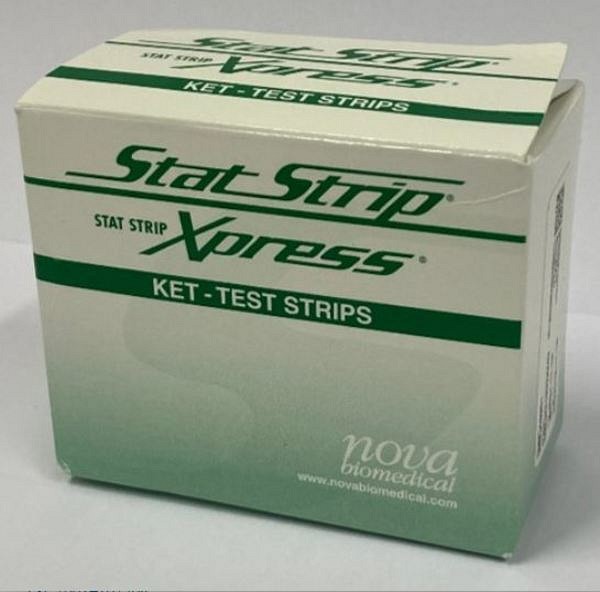 Nova StatStrip Ketone Test Strip, 50 Tester (2x25 tester)