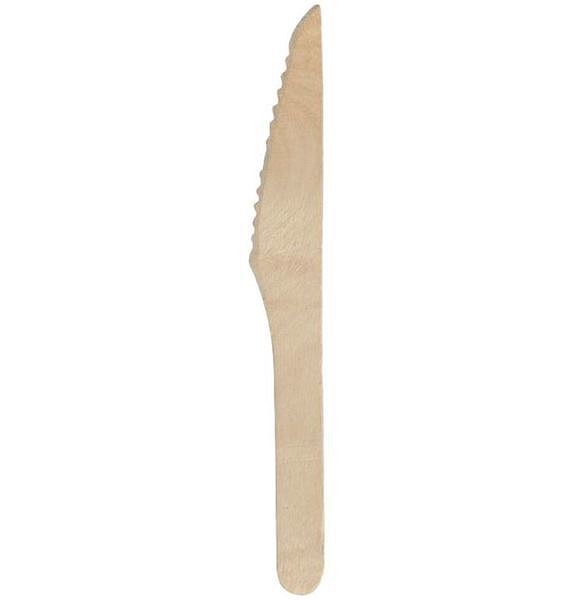 Kniv trä 16,5cm natur livsmedelgodkänd EU-Direktiv FSC